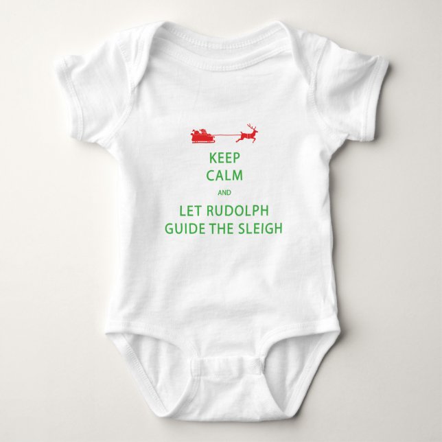 Body Keep Calm Let Rudolph Guide Sleigh (Devant)
