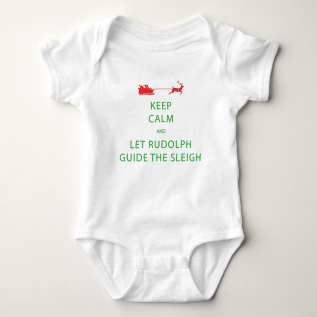 Body Keep Calm Let Rudolph Guide Sleigh (Devant)