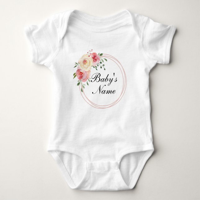 Body Keepsaké personnalisé Nom bébé Bodysuit bébé (Devant)