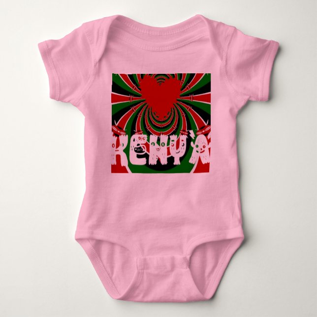 Body Kenya Lovely heart Clothing Kids Baby Bodysues (Devant)