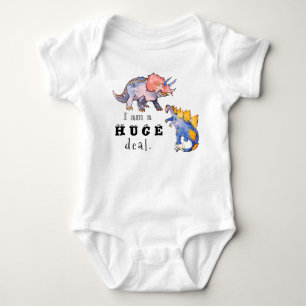 Body KHS Cute Watercolor Je suis un énorme dinosaure De