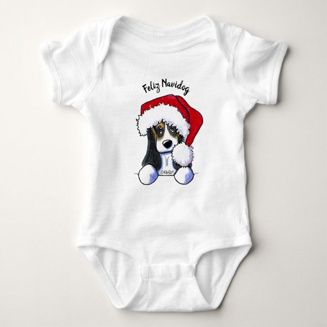 Body KiniArt Christmas Basset (Devant)
