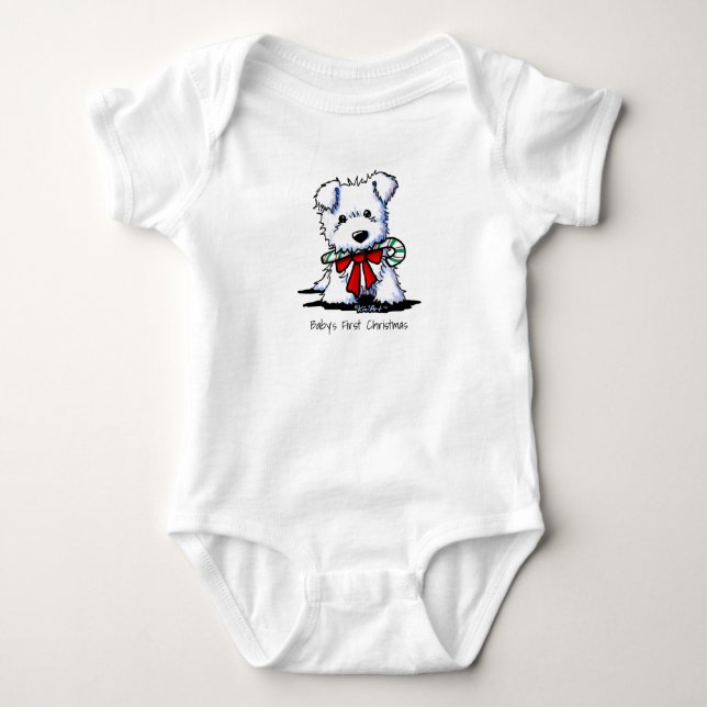Body KiniArt Christmas Westie Terrier Chiot (Devant)