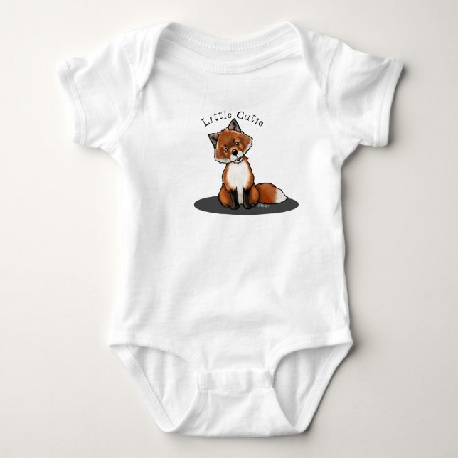 Body KiniArt mignonne Fox Baby Bodysuit (Devant)