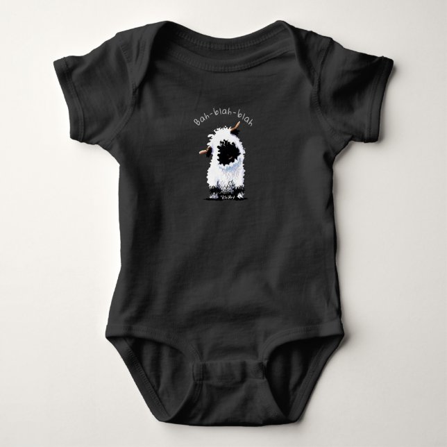 Body KiniArt Valais Blaccusé Sheep Baby Bodysuit (Devant)