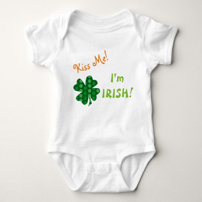 Body Kiss Me Irish Polkadot Shamrock (Devant)