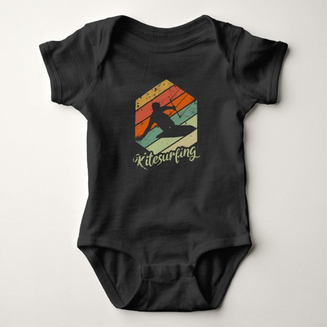 Body Kitesurfing Vintage Retro Kite Sunset Gift (Devant)