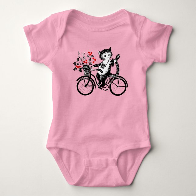 Body Kitty vintage À Vélo (Devant)