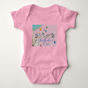 Body Koala Cute Premier Anniversaire pastel Rose Aquare