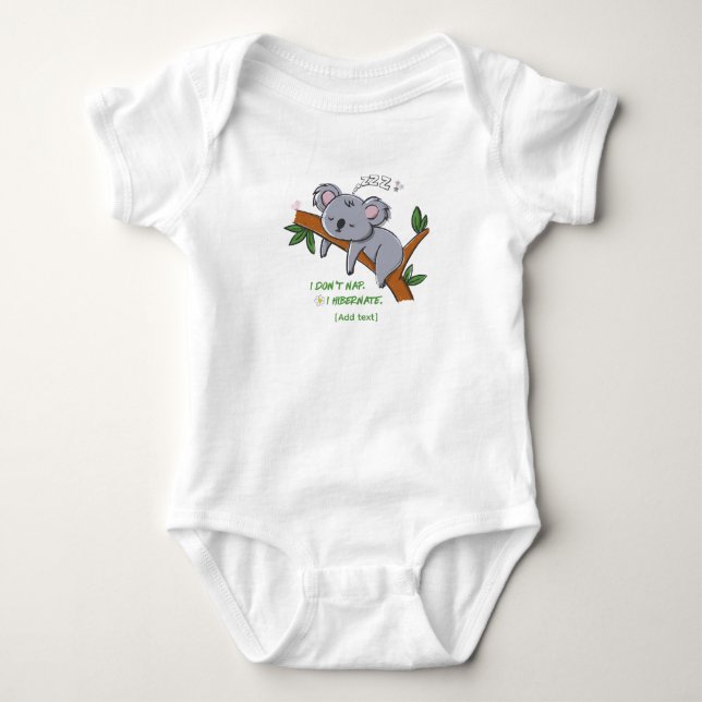 Body Koala drôle en hibernation - Citation d'animal end (Devant)