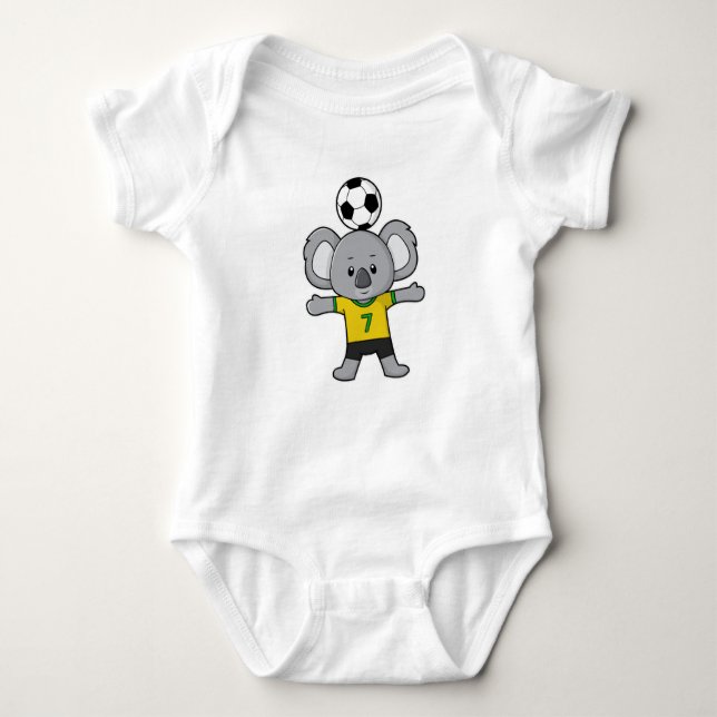 Body Koala en joueur de football avec ballon de footbal (Devant)