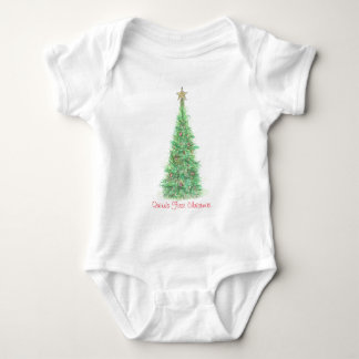 Body La chemise personnalisée premier par Noël du bébé