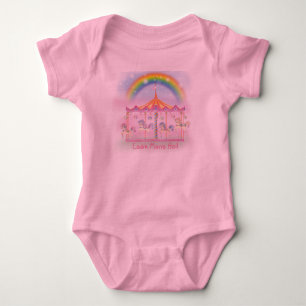 Body La combinaison de tutu de bébé de carrousel, ros