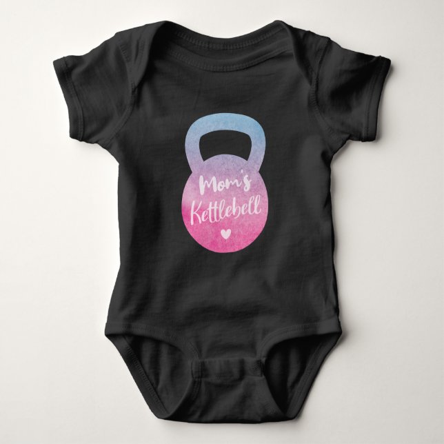 Body La kettlebell de maman, kettlebell dégradé rose et (Devant)