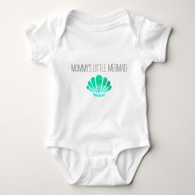 Body La Petite Sirène à Maman avec Coquille Verte (Devant)