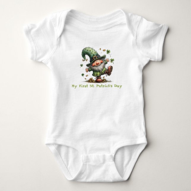 Body La première fête de la Saint-Patrick de bébé : un  (Devant)