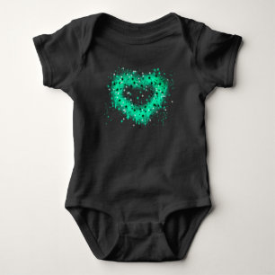 Body la Saint-Patrick peinture en spray cœur scintill