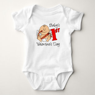 Body La Saint-Valentin de bébé pour la première fois