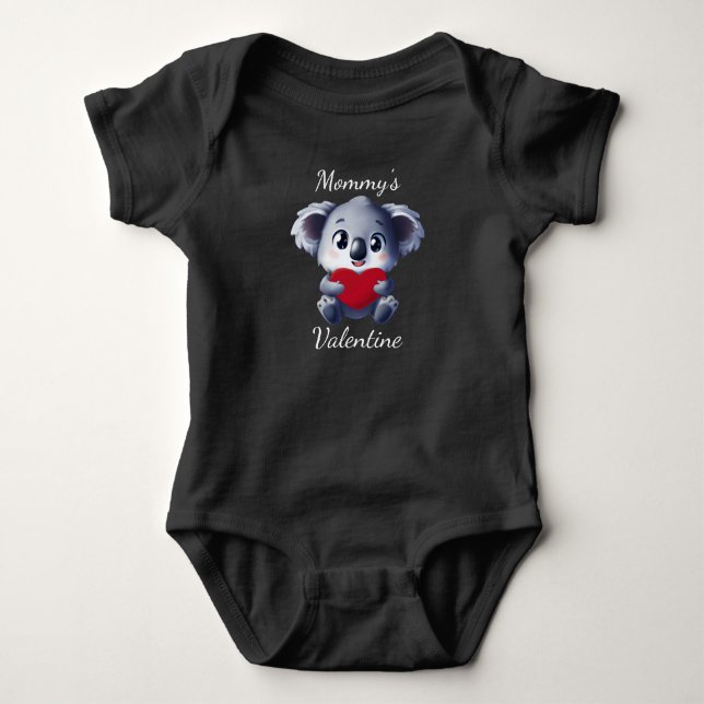 Body La Saint Valentin de maman Koala Bodysuit bébé (Devant)