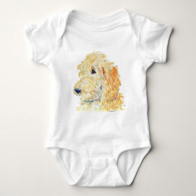 Body Labradoodle crème #2 Onsie/plante grimpante (Devant)