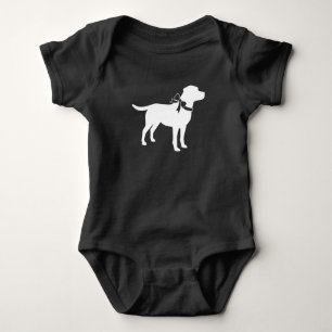 Body Labrador Baby shower de chien Laboratoire gris Neu