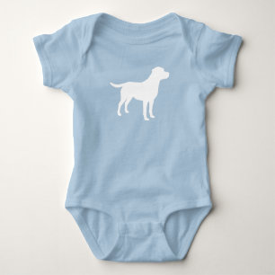 Body Labrador Chien Baby shower Blue Boy Lab