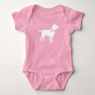 Body Labrador Chien Baby shower Rose Girl Lab