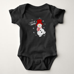 Body Laisser la neige Snowman Bodysuit pour bébé