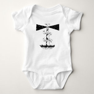 Body LAISSEZ-Y UN phare LUMINEUX noir et blanc