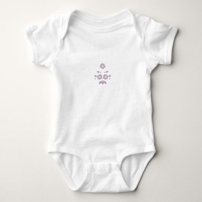 Body Lait blanc classique Rose décoratif (Devant)