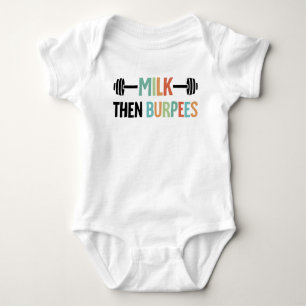 Body Lait puis burpees Citation drôle de bébé pour fair