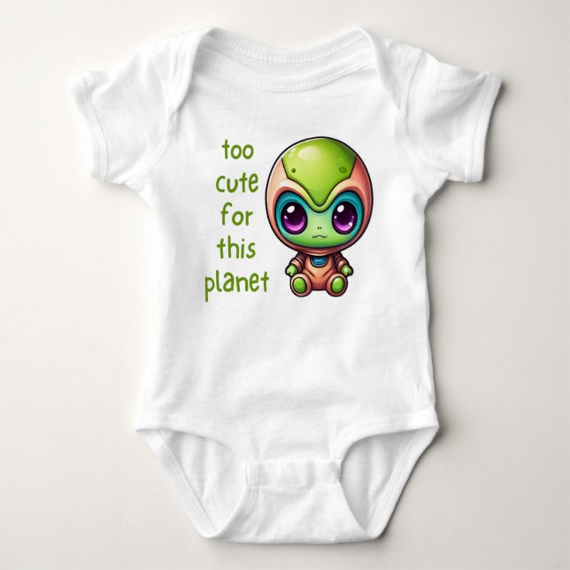 Body L'Alien Kawaii est trop mignon pour ce Baby shower (Devant)