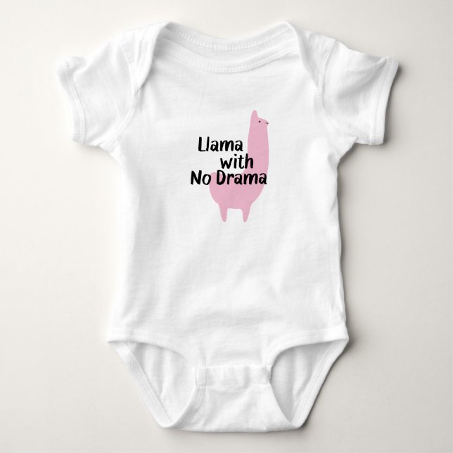 Body Lama rose Babysuit (Devant)