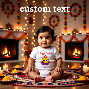 Body Lampe de Diya mignonne pour Diwali avec texte pers