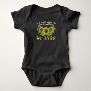 Body Langue des signes Sourd Tournesol Soyez gentil