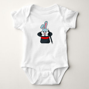 Body Lapin à Magic avec baguette et chapeau