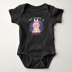 Body Lapin Aquarelle Personnalisé Cadeau Baby Shower
