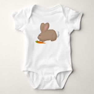 Body Lapin Avec Carotte Baby Bodysuit