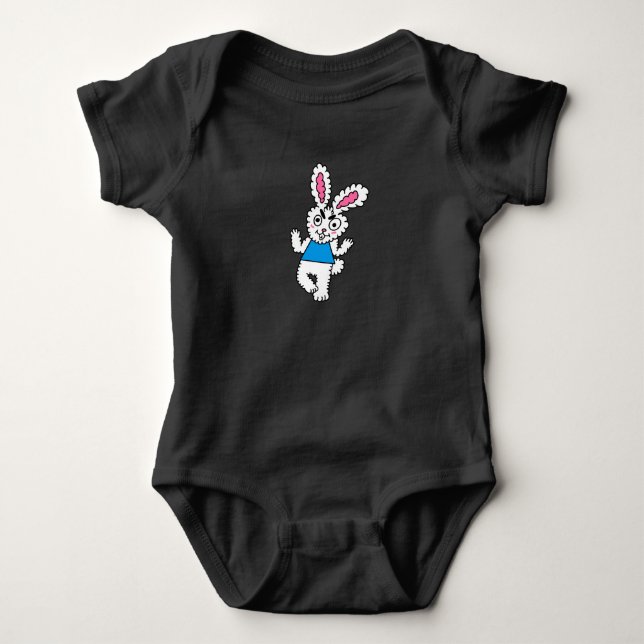 Body Lapin Bébé Pelucheux Grognon (Devant)