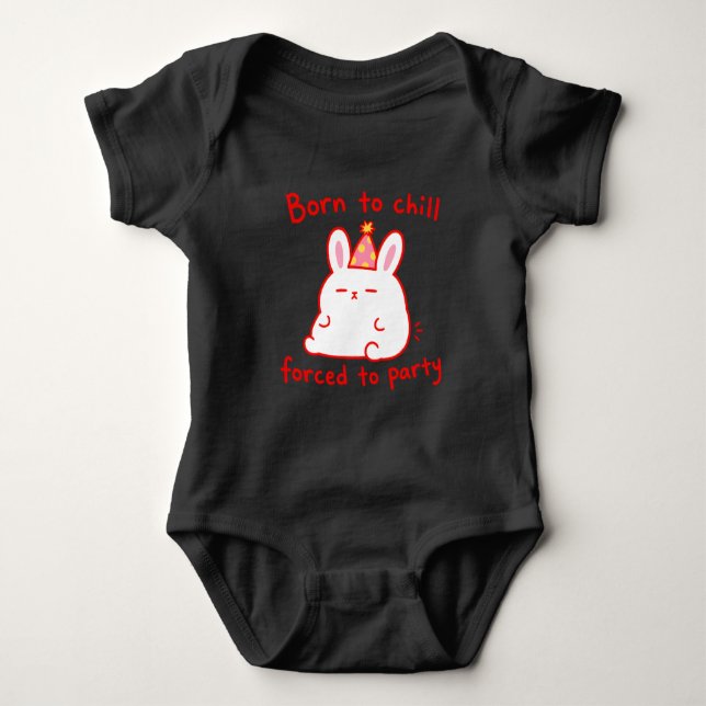 Body Lapin de fête né pour se détendre (Devant)