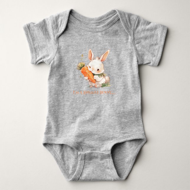 Body Lapin de Pâques mangeant une carotte (Devant)