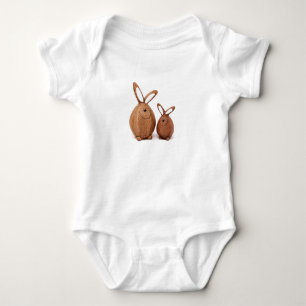 Body Lapin de Pâques mignon en bois