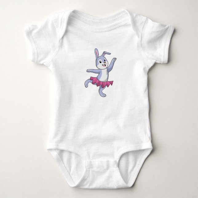 Body Lapin en ballerine au ballet (Devant)