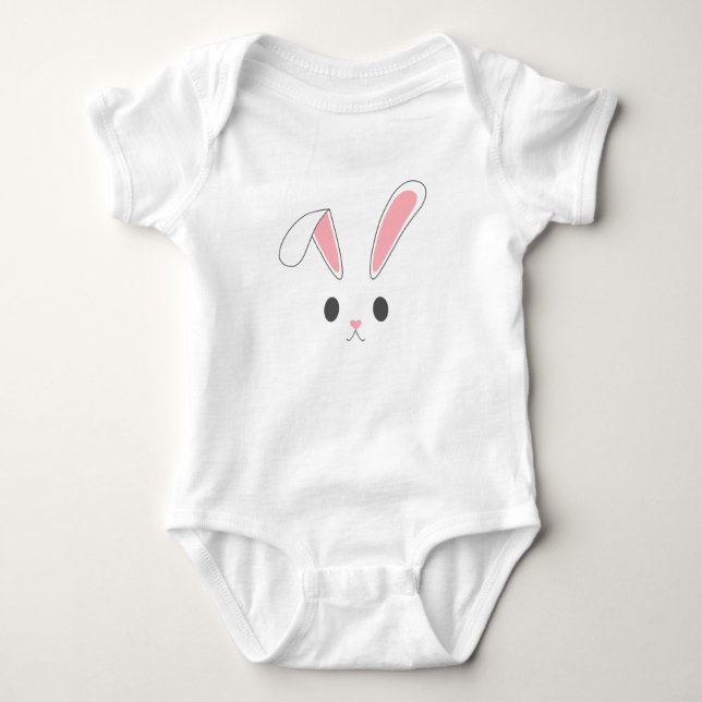 Body Lapin lapin de Pâques simple et mignon | Bodysuit (Devant)
