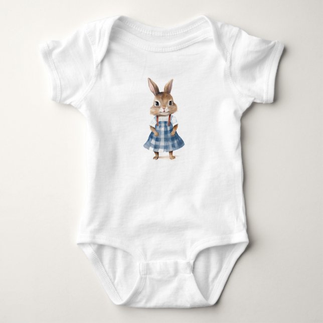 Body Lapin lapin doux en robe (Devant)