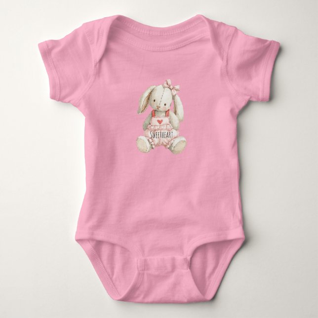 Body Lapin Mignon Arc en Coeur (Devant)