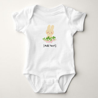 Body Lapin mignon personnalisé avec des fraises - Sur m