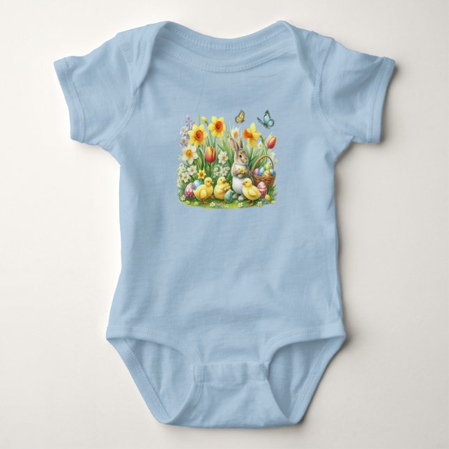 Body lapin/poulet de printemps classique/Vintage (Devant)