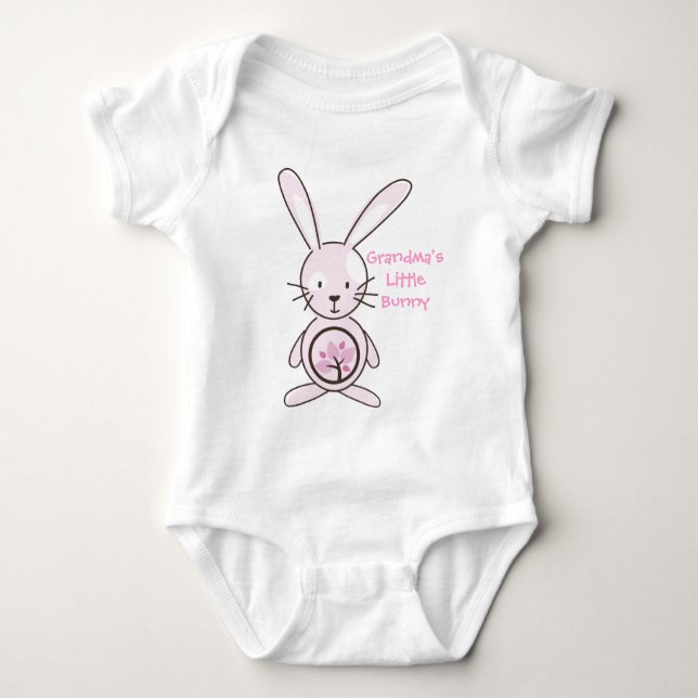 Body Lapin Rose Planète Organique Vêtements pour enfant (Devant)