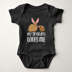 Body Lapins 🐰 Mon Grand-Père M'Aime - Cadeau Petit-Enf